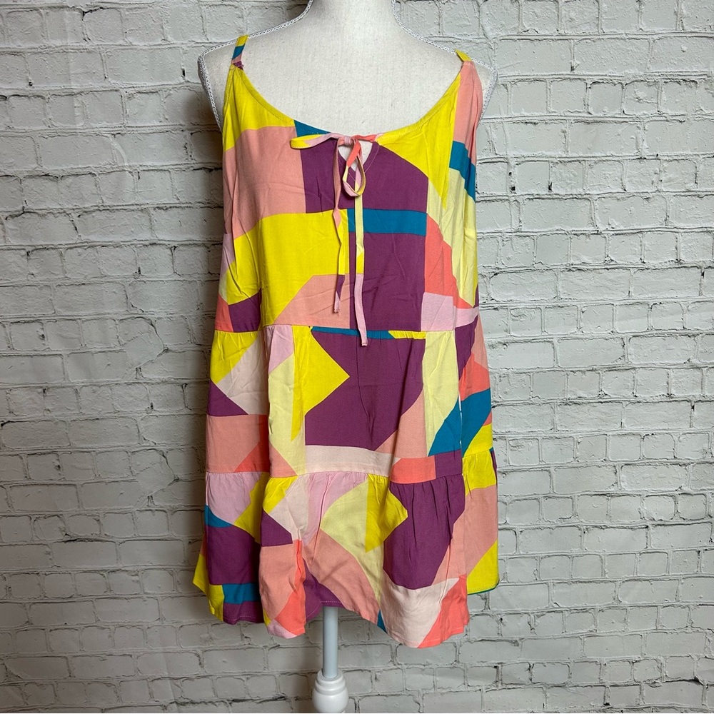 Torrid NWT Multicolored Tiered Tank 2X